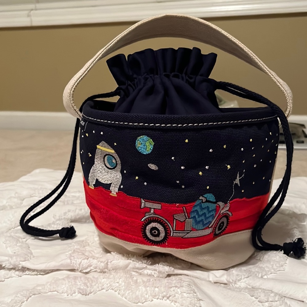Little Boys canvas basket / tote